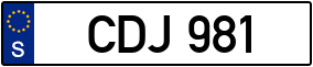 Trailer License Plate